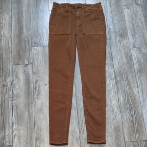 American Eagle Peanut Brown Hi-Rise Stretch Jegging Size 0